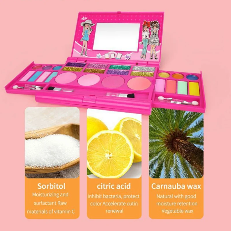 

Pretend Game Girl Cosmetic Toy Set Children's Fashion Beauty Safety Toys Children's Gifts