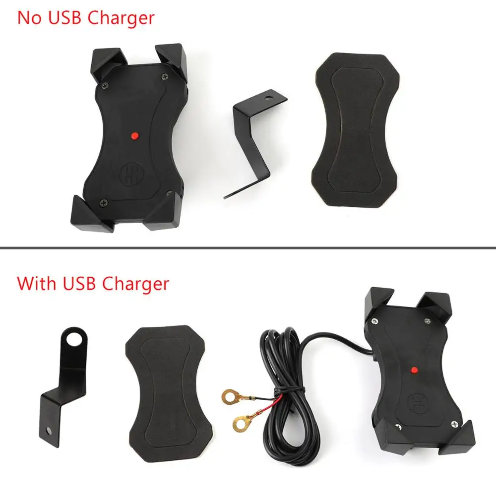 

Areyourshop Universal M10 Mirror Screw Phone Holder Mount 360°rotation Motorcycle GPS Holder