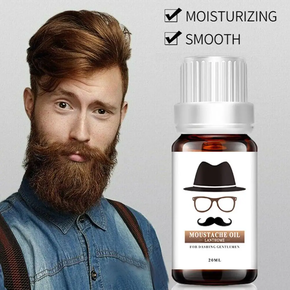 

Natural Moisturizing Men Beard Oil Smoothing Beard Care Conditioner Nourishing Hair Growth Enhancer Thicker Beard Grow