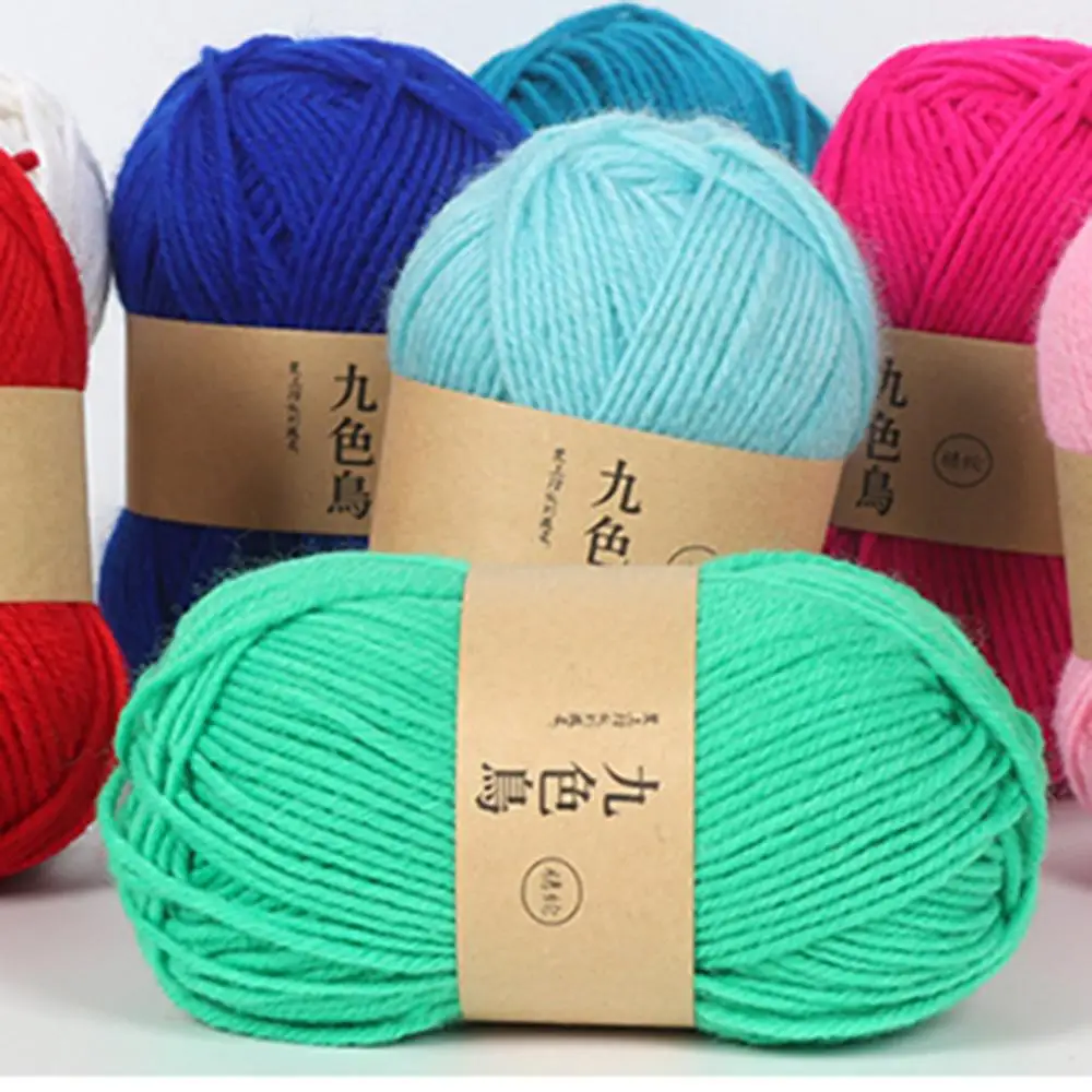 DIY Золотой Бархат шениль пряжа для ручного вязания средней толщины шерстяная