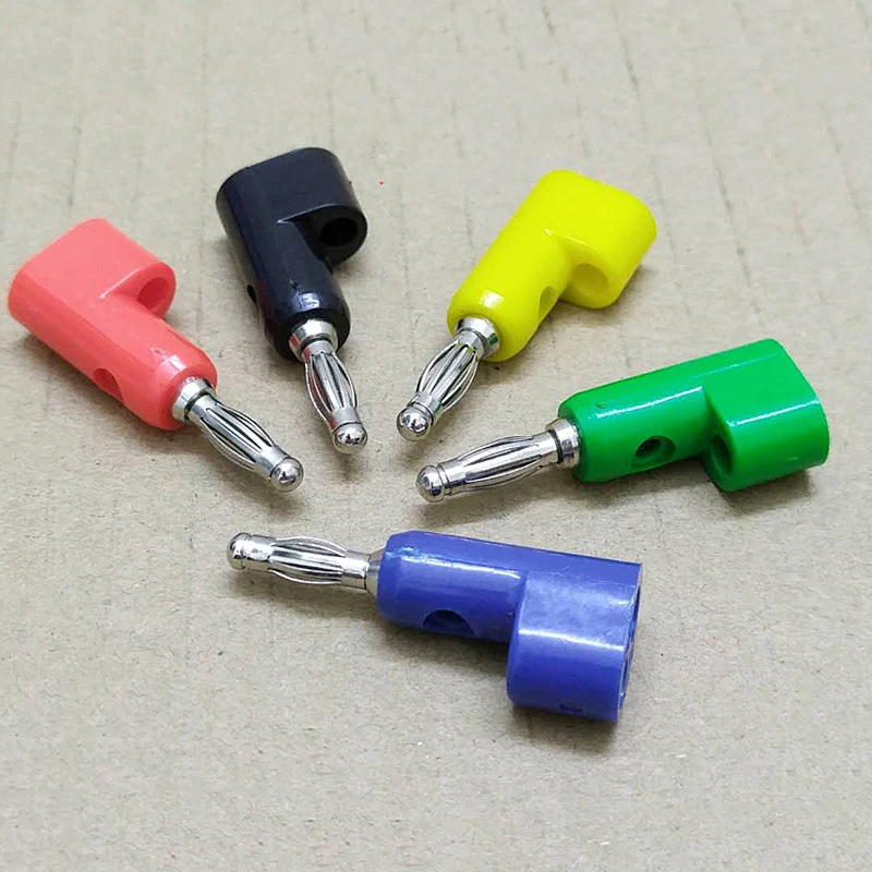 10 шт. 4 мм разъемы с вилками типа банан может быть внахлест вставка фонарь головы
