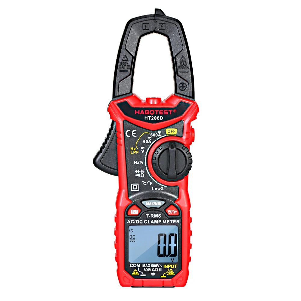 Digital Ammeter AC/DC Amp Meter HT206A/HT206B/HT206D Clamp Voltmeter Voltage Indicator Multimeter | Инструменты