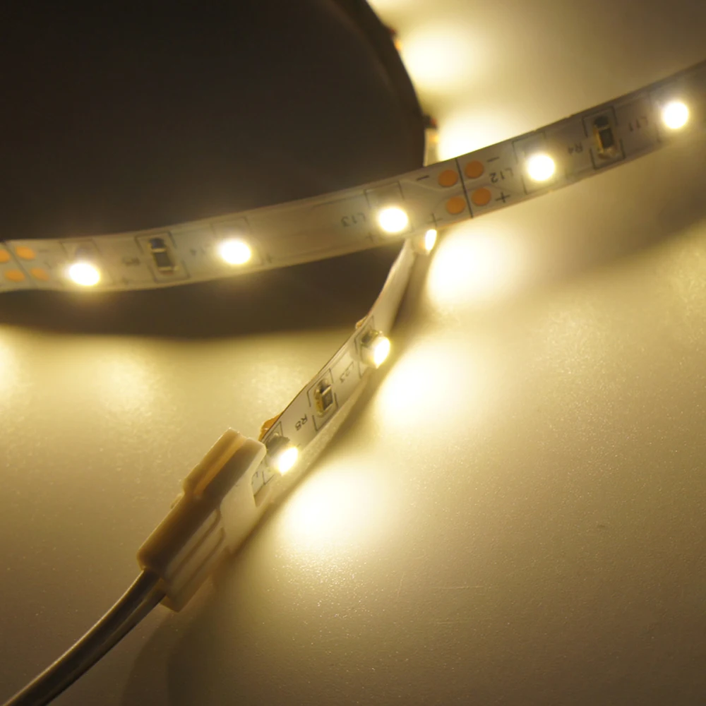 10 шт. Светодиодная лента разъем 8 мм с проводом без застежки 2 контакта для 12 В 24 в 36