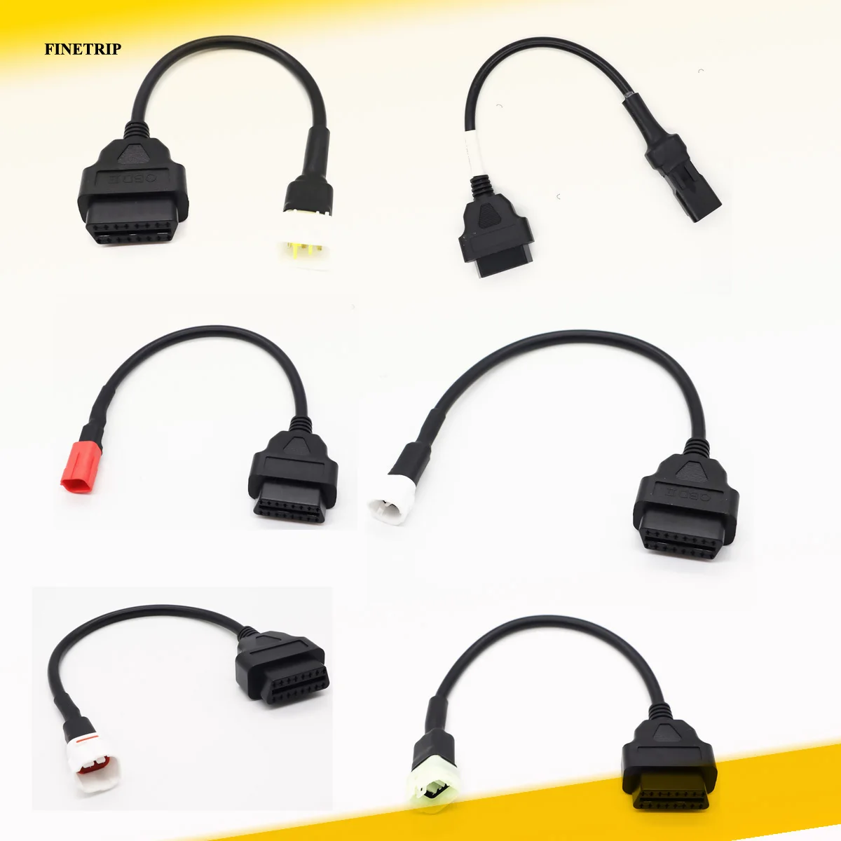 Разъем OBD2 для мотоцикла YAMAHA 3pin 4pin HONDA 4Pin KTM 6pin Moto Ducati OBD Удлинительный кабель -