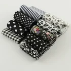 Бесплатная доставка Черная тема 9 шт.лот 5x100 см 100% хлопок ткань полоски стеганые желе рулон Лоскутные поделки для шитья игрушки