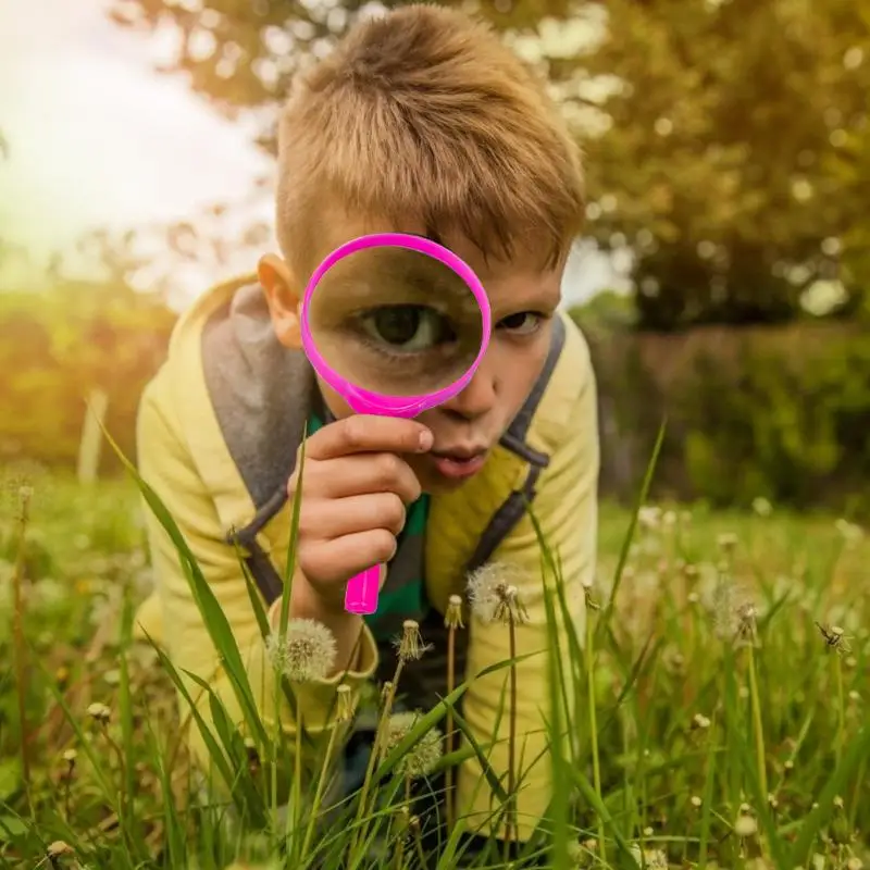 2 шт. детская Лупа снижение линза выпуклое зеркало Дети Раннее Обучение химия