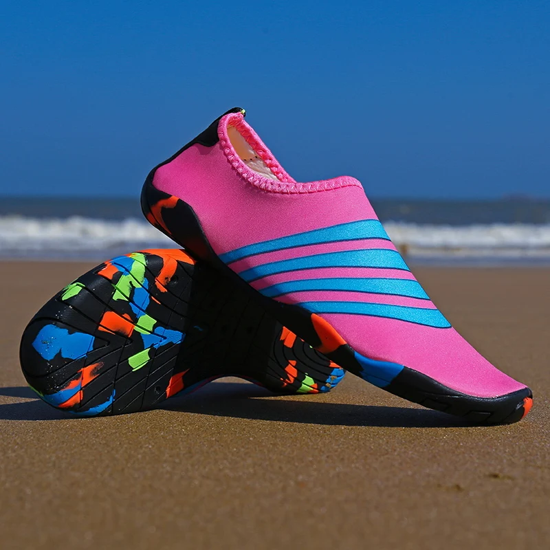 Недорогая женская и Мужская Летняя обувь Aqua пляжная для серфинга с резиновой
