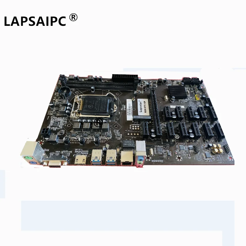 Lapsaipc B250 BTC 12P 12 gpu добыча материнская плата LGA1151 Процессор DDR4|Материнские платы| |