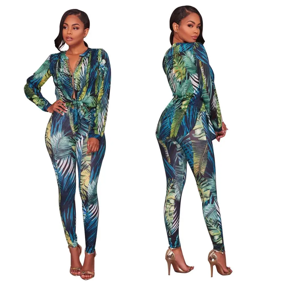 2019 женские сексуальные уличные модные Лоскутные Комбинезоны весенние