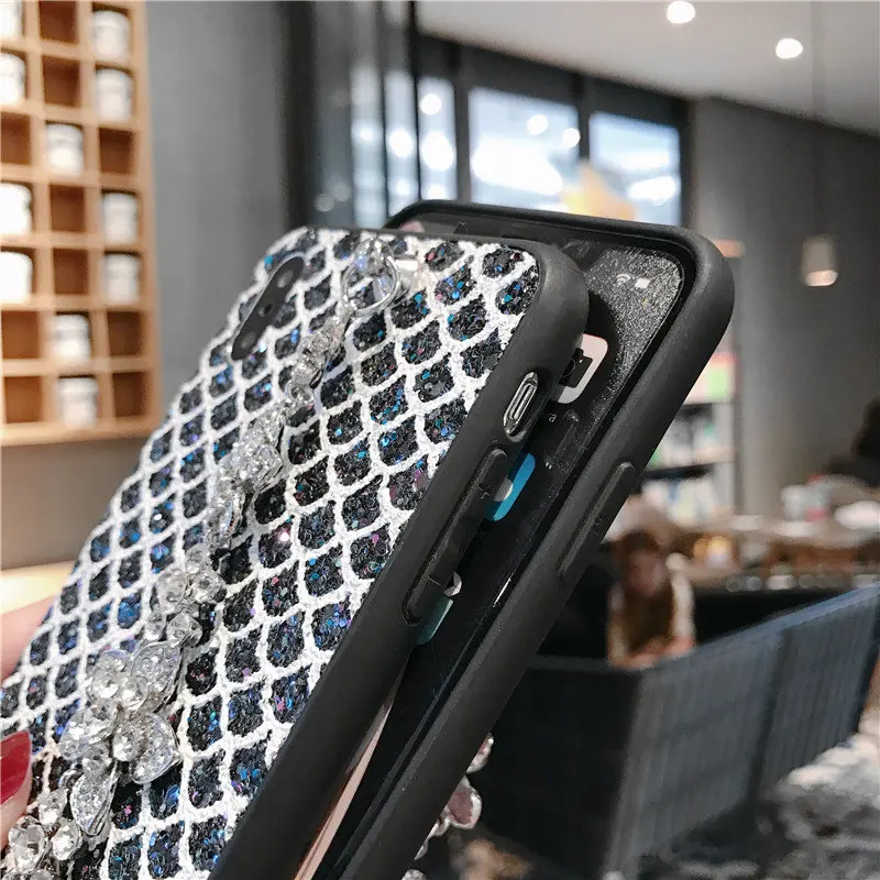 Чехол для телефона Samsung galaxy M10 M20 M30 M 10 20 30 A40S с металлическими цепочками и