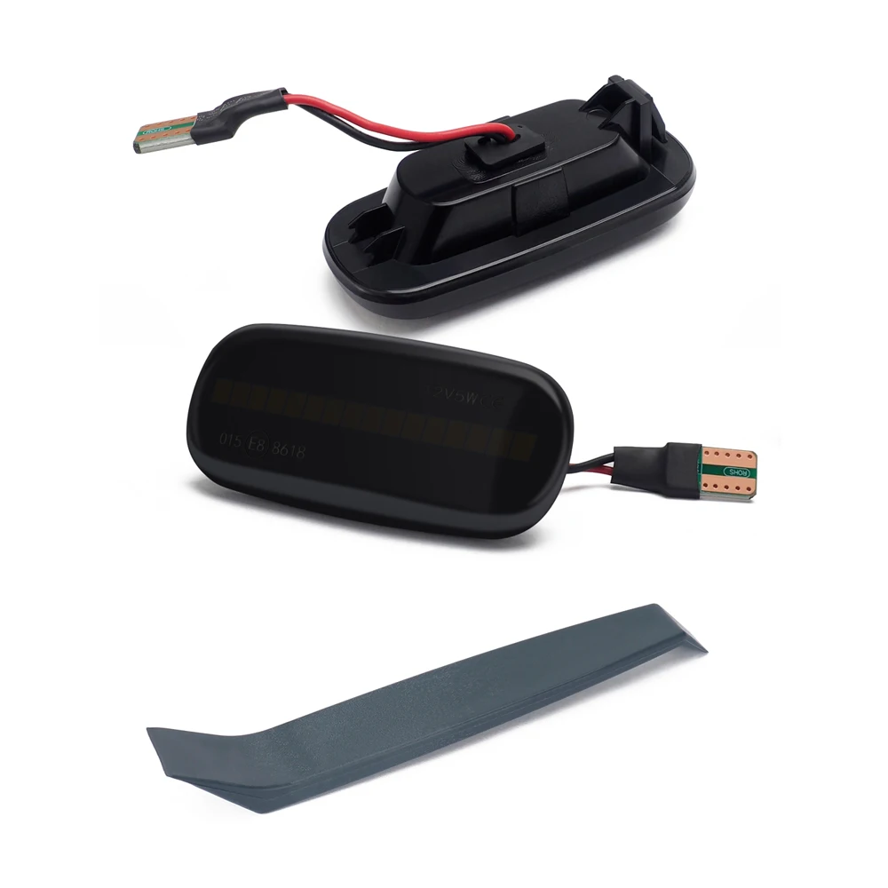 2 шт. светодиодный желтый динамический боковина крыла маркер указатель поворота