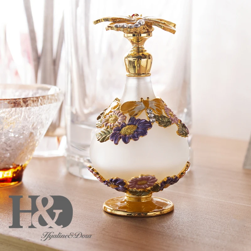 H&D, 15 стилей, пустые многоразовые флаконы для духов, Ретро стиль, матовое стекло, тонкий ароматизированный ароматизатор, контейнер для эфирных масел, Декор, подарок для девушек