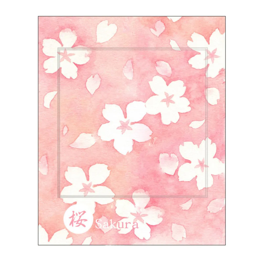 

Romantic Cherry Notes Sticky Paper Lovely Message Notes Notepad Writing Pads For Gift School Supplies Stationery (Watercolor Che