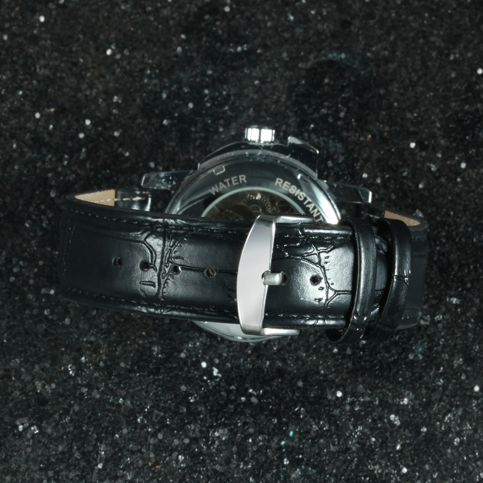 Часы мужские из натуральной кожи автоматические механические с календарем датой