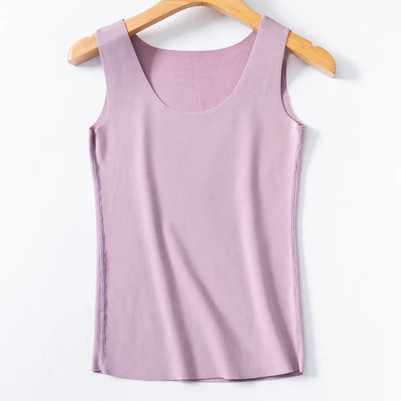 Новые женские осенне-зимние майки IEMUH теплая плотная бархатная майка женский