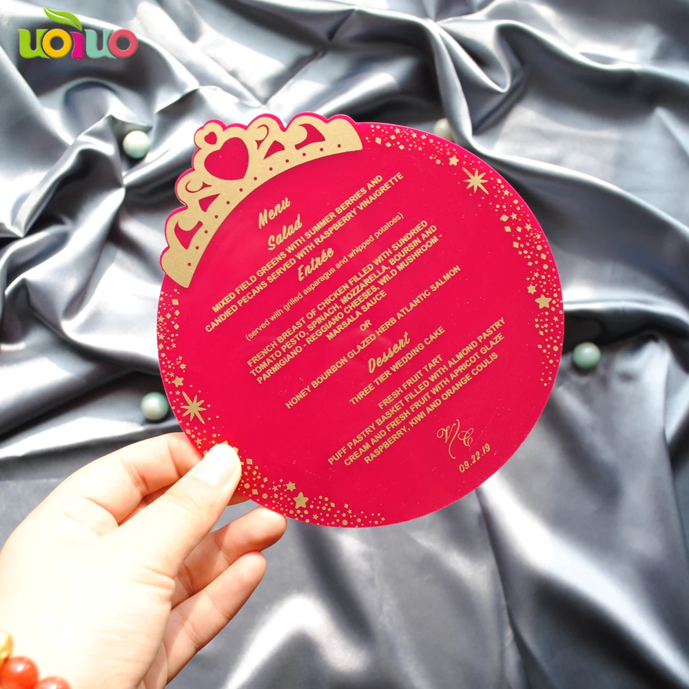 10 шт. новый дизайн горячая Распродажа Индивидуальные свадебные открытки меню