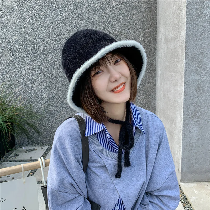 

2020 Fashion Wnter Knitted Hat Hats For Women Beanies Hat bonnet Outdoor Warm Bucket hat Fisherman hat