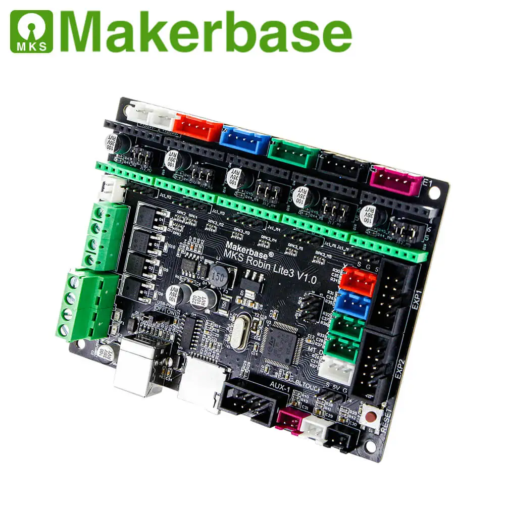 Makerbase MKS Robin lite3 32 битная плата управления 3d принтер запчасти Marlin2.0 Поддержка WIFI A4988