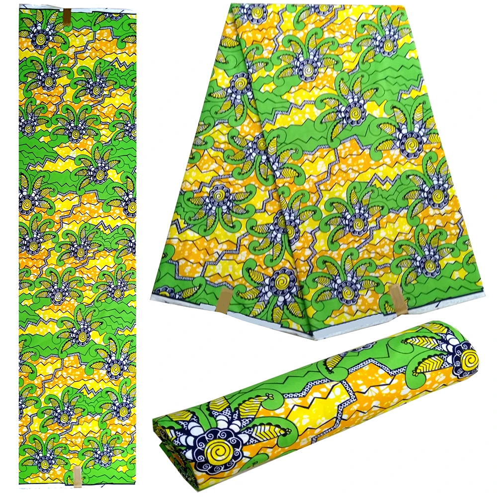 Высококачественная африканская ткань с модным принтом полиэстер настоящий воск
