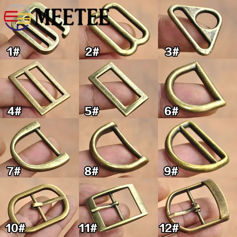 Meetee 6 шт. 25 мм Латунное металлическое о-образное кольцо квадратная пряжка для лямки бюстгальтера сумка для багажа обувь фурнитура DIY Кнопка Декор аксессуар