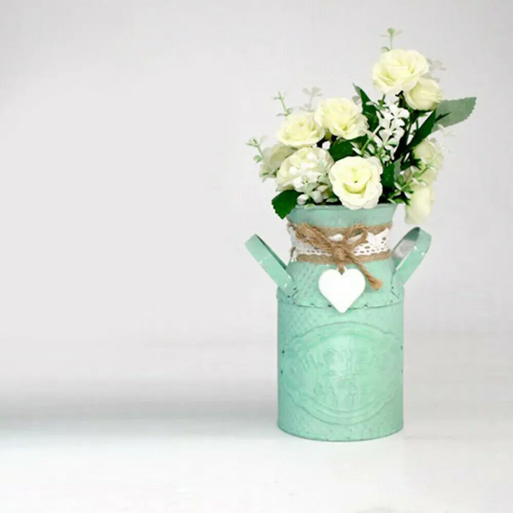 Винтажный металлический Металлический горшок для цветов подвесной балкона