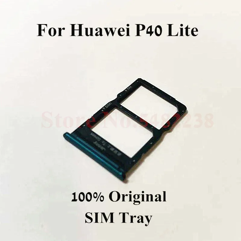 Оригинальный держатель sim карты для Huawei P40 Lite SD/SIM Reader запасные части|Шлейфы