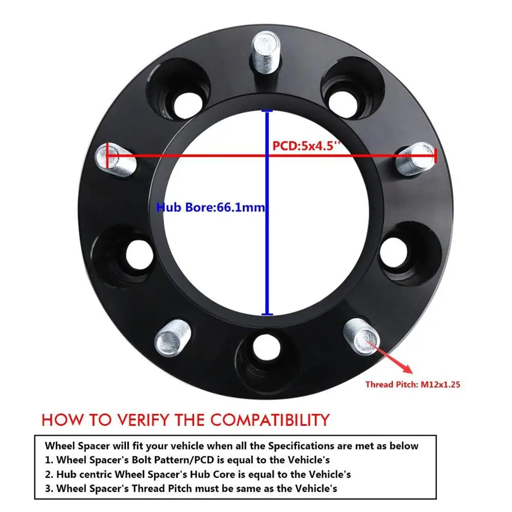 Ксп 2 шт. Hubcentric колеса Распорки 1 дюйм с фокусным расстоянием 25 мм 5x114 3 до 5X114 для