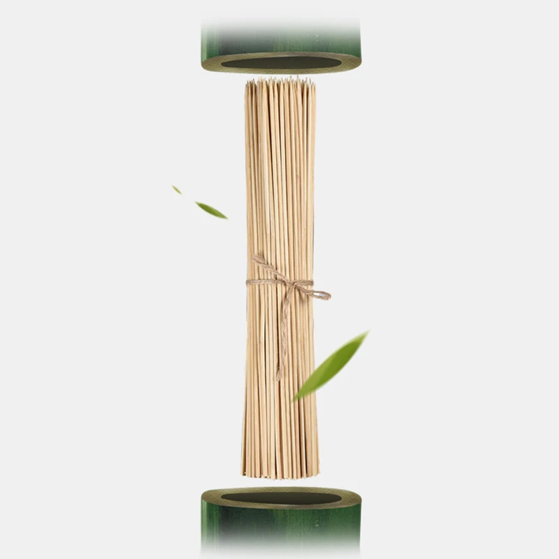 Крепкая стандартная деревянная палочка для барбекю фруктов кебаба 25 см | Дом и