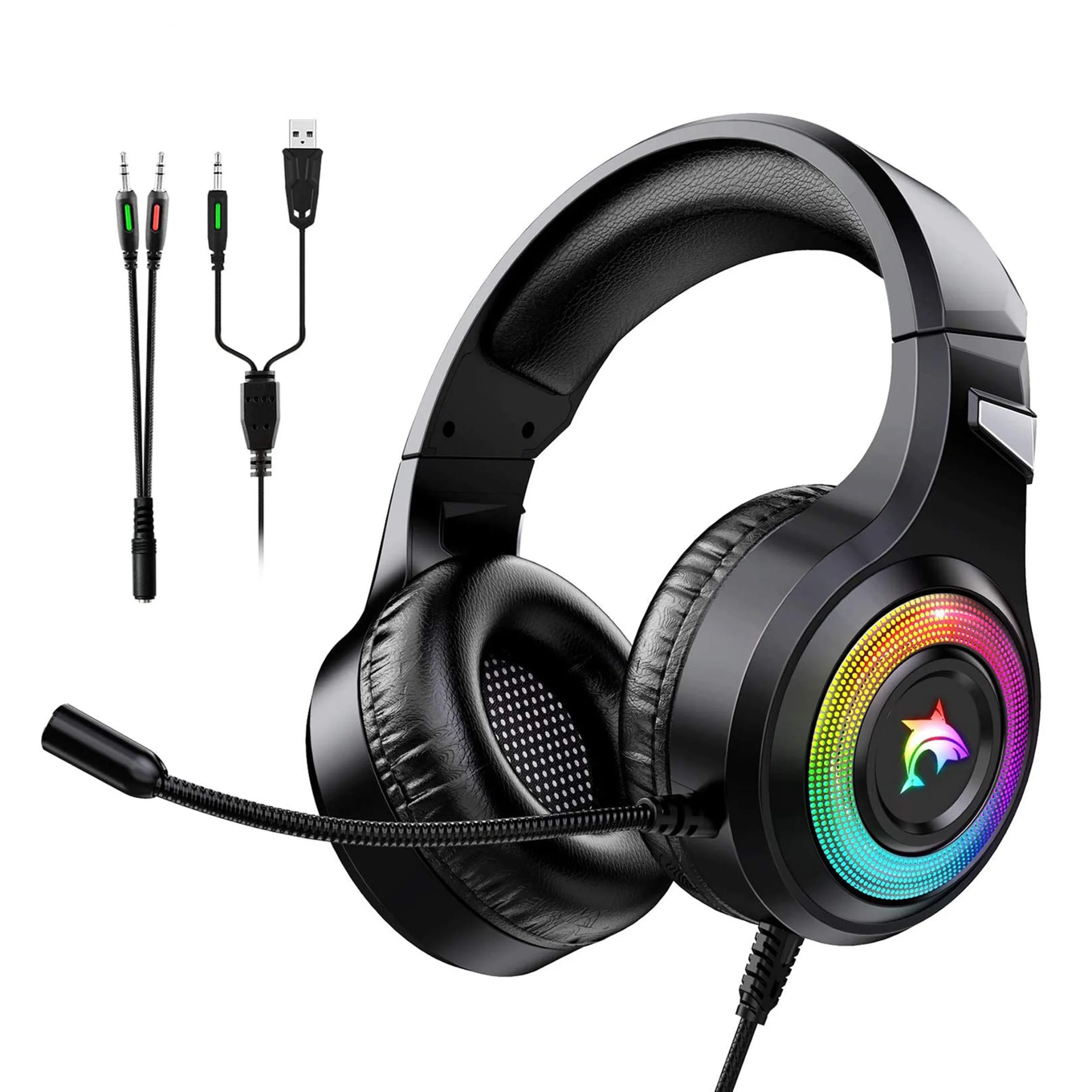

Microphone Stereo Headset Wired Gaming Headset Stereo Surround Headset for PC PS4 Xbox One PS5 Headset