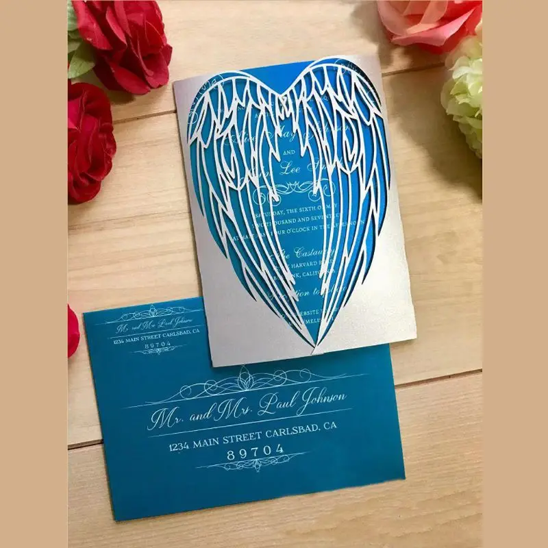 Металлические Вырубные штампы в виде крыла искусственная кожа бумажная карта с