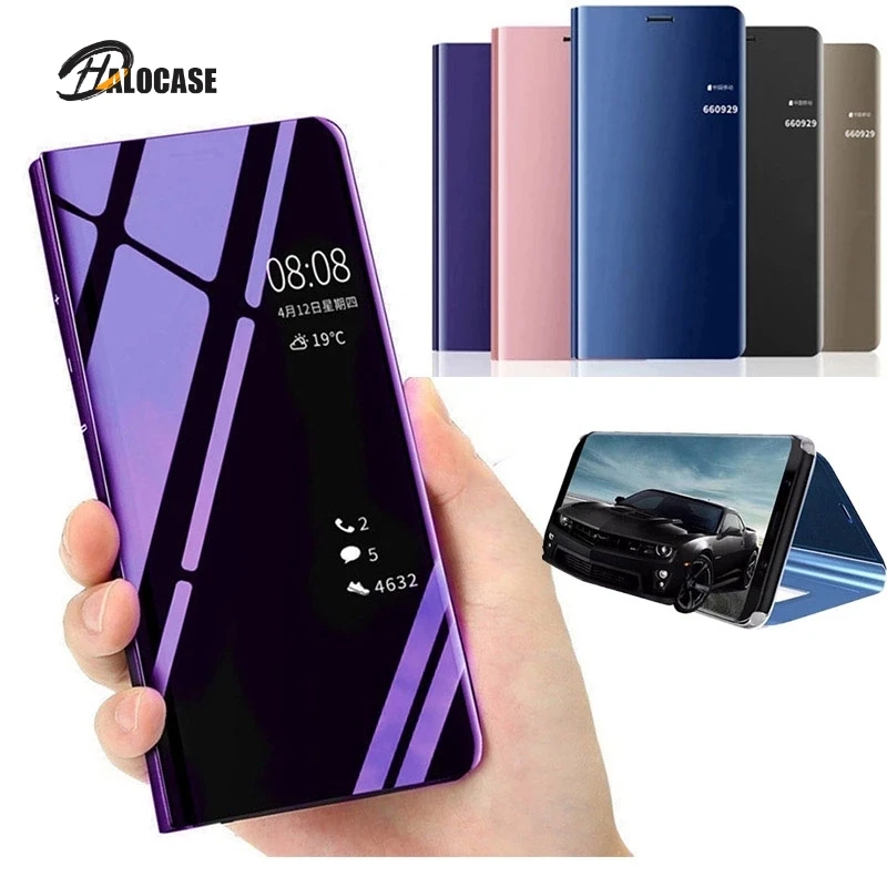 

Smart Mirror Flip Case For Xiaomi Redmi Note 9 9S 8 7 8T K20 K30 9A 9C 8A Mi 10 9T CC9E A3 POCO F1 F2 X3 NFC Ultra Pro MAX Case