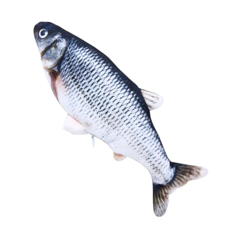 игрушка для кошки электрическая рыба забавное моделирование зарядка танцующая