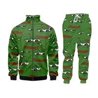 cjlm cartoon suit frog men%e2%80%99s clothing green leisure winter sweat suits hip hop funny street fashion men%e2%80%99s sets printed daily 5xl