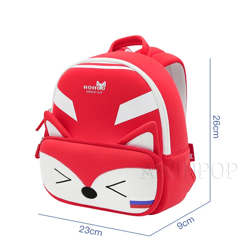 

Fashion Red Fox School Bags For Girls Cute Animals Design 3D Cartoon School Backpacks Boys Toddler Children Schoolbag Gift