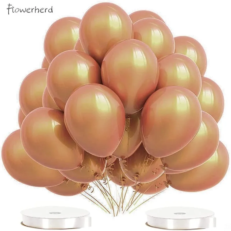 

62pcs Tan Brown Balloons Kit 12inch Latex Balloons Set for Neutral Rustic Theme Party Wedding Birthday Baby Shower Decorations