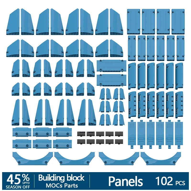 102 шт. + высокотехнологичные панели всех видов комплект деталей для строительных