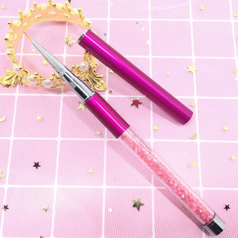 Дизайн ногтей ручка с кисточкой металл акрил резьба по дереву гель УФ Живопись