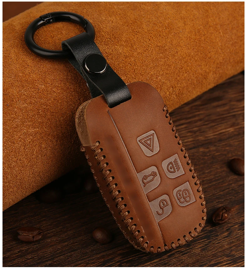 Классический Кожаный Автомобильный брелок для ключей чехол Land Rover Range Sport Evoque