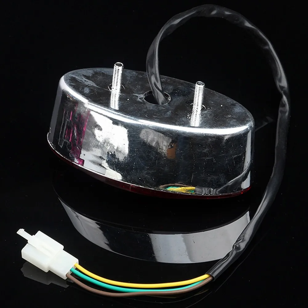 

5W/21W Motorcycle Tail Light Accessories Bulb License Plate Parts Red Running