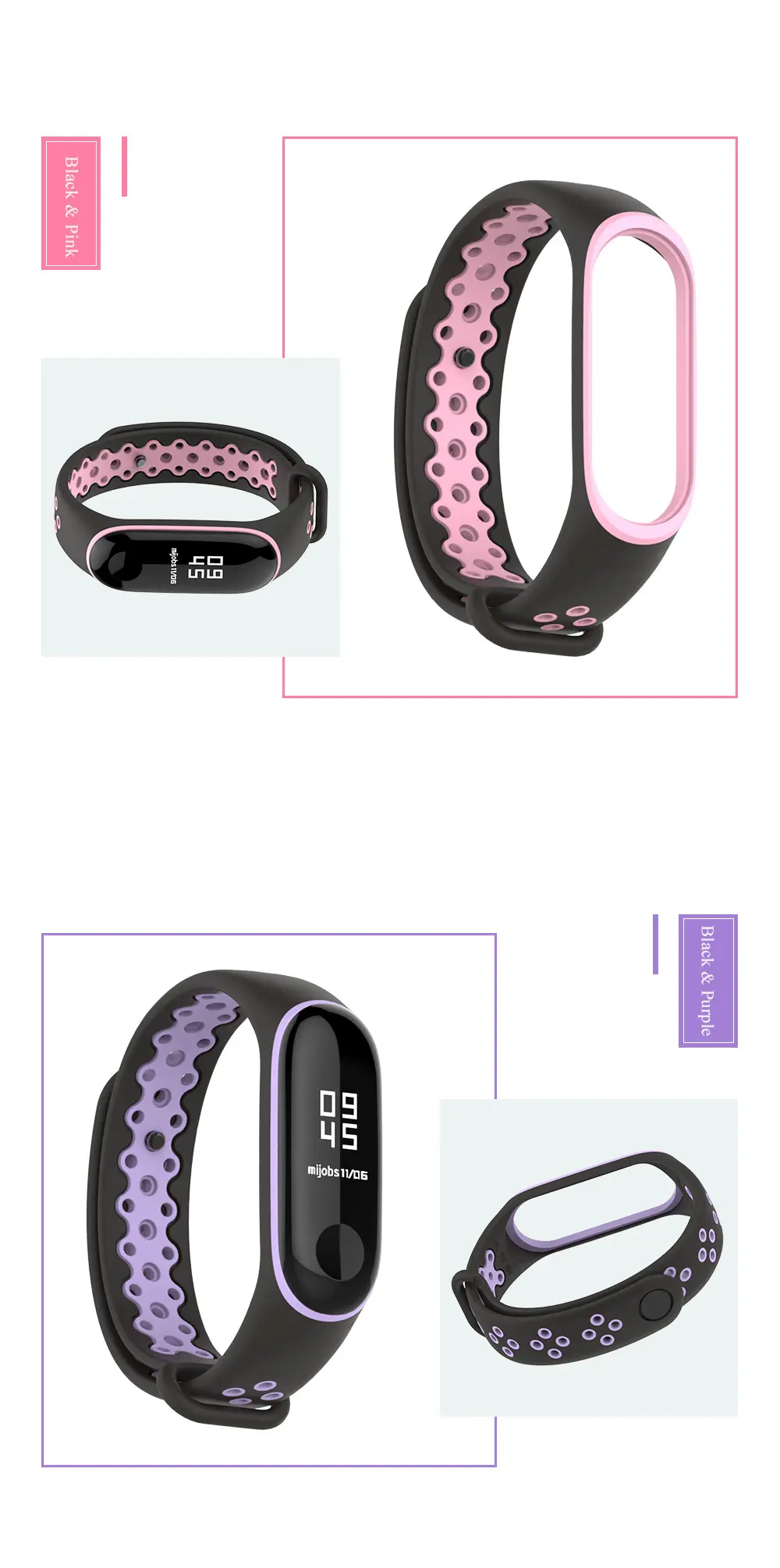 Спортивный браслет для mi Band 3 4, ремешок на запястье, спортивный силиконовый браслет для mi band 4 3, Смарт-часы, браслет для Xiaomi mi band 3 4, ремешок
