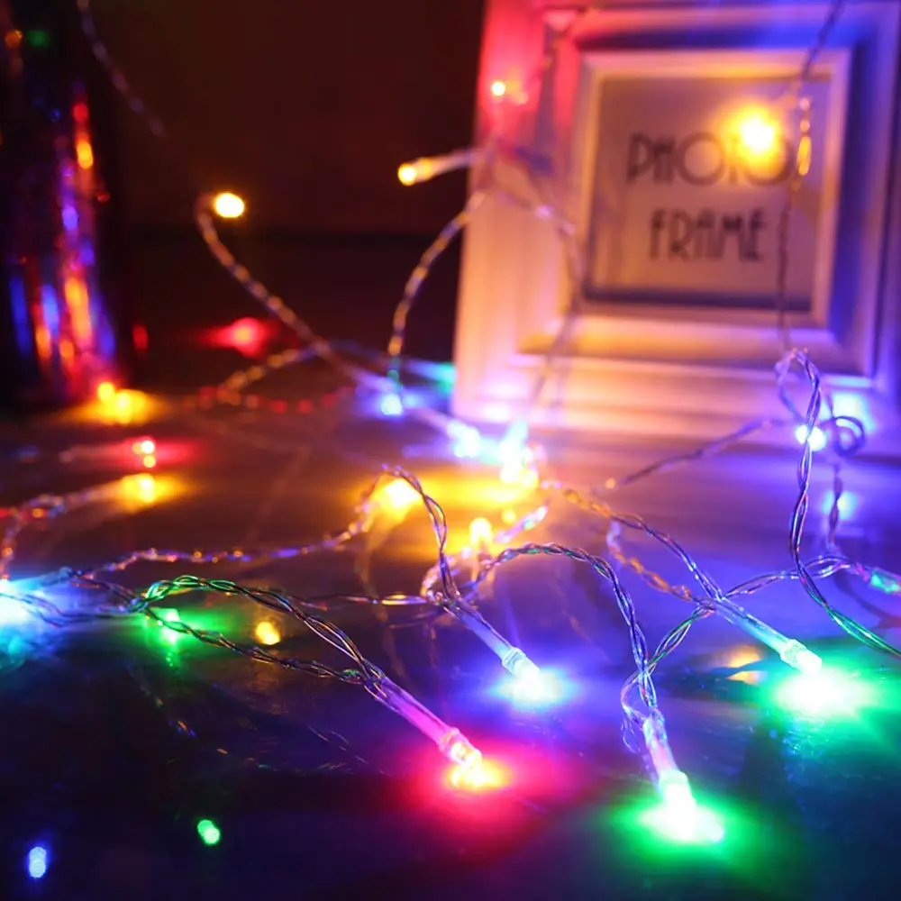 LED String Lights Battery Operated 1.5M 3M 6M 10M Garland Christmas Tree Wedding Party Decoration Holiday Fairy Light | Лампы и