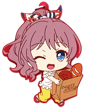 Bang Dream! HHW Afterglow PP Аниме игра Hikawa Hina Maya Yamato Misaki Kanon Seta Kaoru Aoba Moca Mitake Ran резиновый брелок - Цвет: 03 Saya Yamabuki