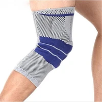 sports knee pads new silicone spring knitted knee pads running basketball climbing