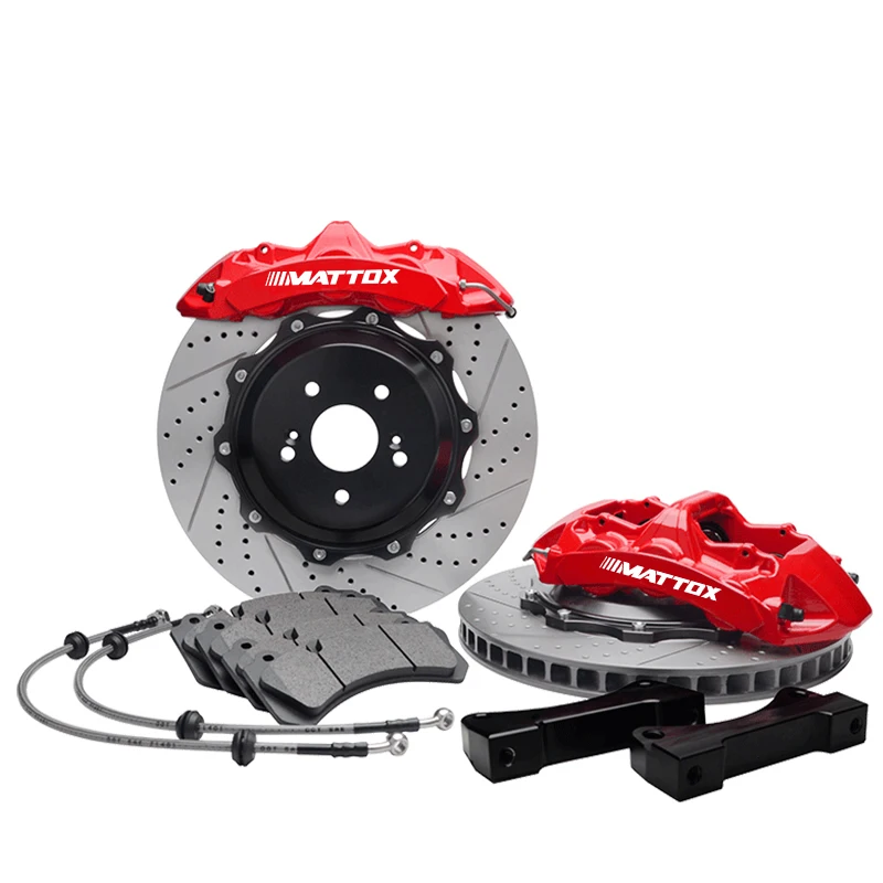 Mattox Racing Brake Kit Upgrading 6POT PISTONS Caliper 378*34mm Rotor for Audi TT RS(8J) 2009 Front 9inch | Автомобили и