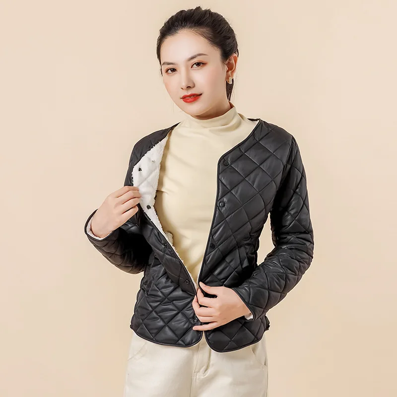 Ultra Light Duck Down Jackets White Autumn Winter Women 2021 S-2XL Buttons Outwears Long Sleeve Slim Short Home Warm Cotton Coat