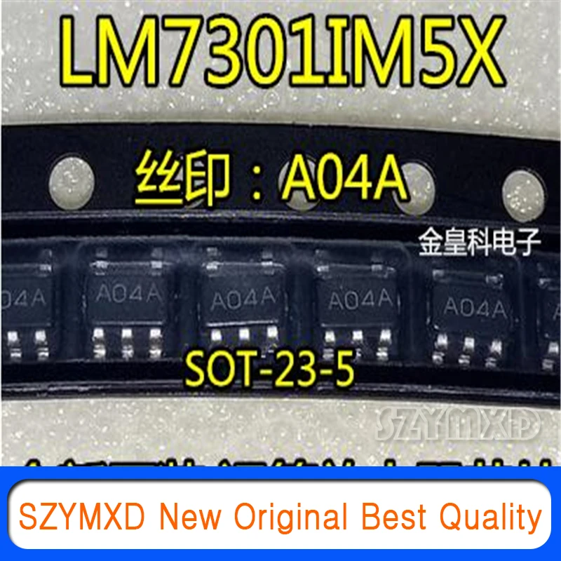 

10 шт./лот новый оригинальный Шелковый экран LM7301IM5X A04A патч SOT-23-5 Op Amp Chip в наличии