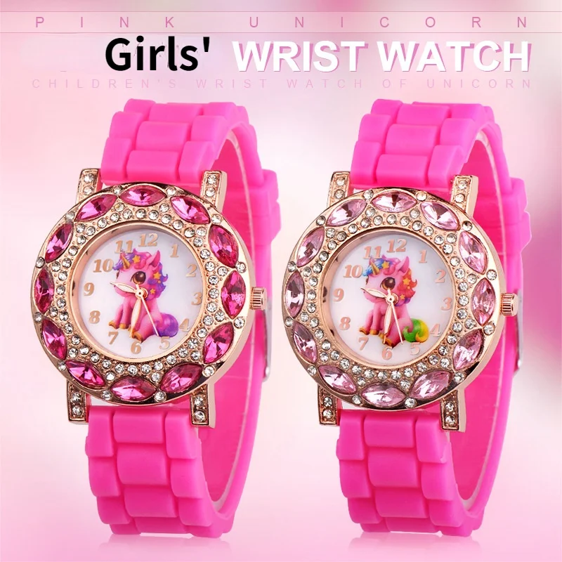 

Children's Watch Quartz Wrist Watches Cartoon Kids Child for Girls Kids Silicone Strap Wristwatch Relogio Infantil Child Clock