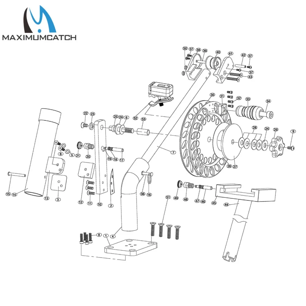 Maximumcatch алюминиевый станок с ЧПУ для рыбалки ручной светильник со стопой