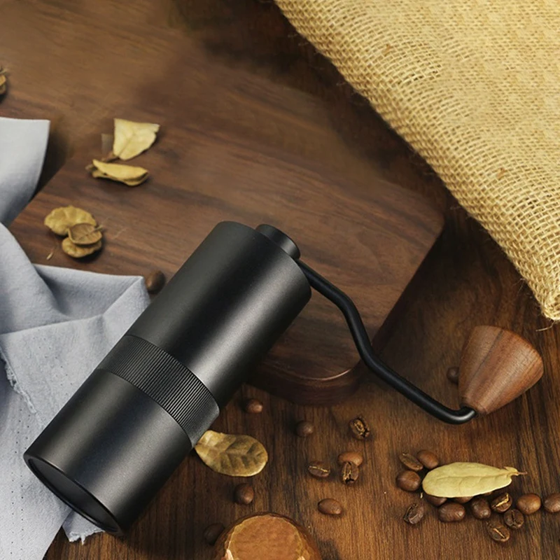

NEW-Manual Coffee Grinder with Adjustable Setting,Stainless Steel Coffee Grinder, Hand Coffee Bean Grinder,Conical Burr Mill