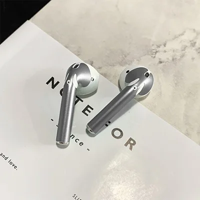 Кожаная наклейка для Apple Airpods, защитная гарнитура для Airpods, наклейка для наушников, защита от пыли, наклейки на наушники, ультратонкие тонкие аксессуары - Цвет: B